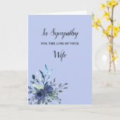 Beileid Condolences Ehefrau Husband oder eine beli Karte (Gelbe Blume)