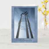 Beileid Crosses Karte (Gelbe Blume)