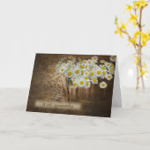 Beileid Daisy Basket Karte (Gelbe Blume)