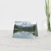 Beileid Danke Bergsee Reflektion Hinweis (Vorderseite)