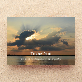 Beileid Danke, dass Sie die Flachkarte haben - Son Dankeskarte