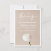 Beileid Danke, dass Sie eine Karte mit Blume haben (Vorderseite)