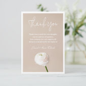 Beileid Danke, dass Sie eine Karte mit Blume haben (Stehend Vorderseite)