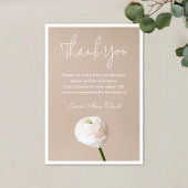 Beileid Danke, dass Sie eine Karte mit Blume haben