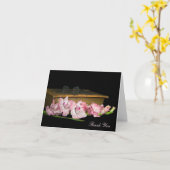 Beileid Danke, Gladiolus Karte (Gelbe Blume)