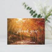 Beileid DANKE IHNEN Beerdigungswald Fall FOTO (Stehend Vorderseite)