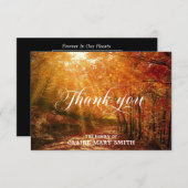 Beileid DANKE IHNEN Beerdigungswald Fall FOTO (Vorne/Hinten)