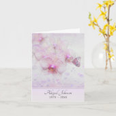 Beileid danke Ihnen, dass Sie auf einer Orchidee S Karte (Gelbe Blume)