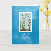 Beileid danke Ihnen vergessen-Me-Not Blume Blue Karte (Gelbe Blume)