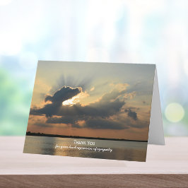 Beileid danken Ihnen Anmerkungs-Karte -- Dankeskarte