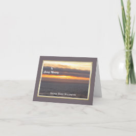 Beileid danken Ihnen Anmerkungs-Karte  -- Dankeskarte