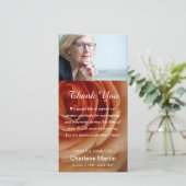 Beileid danken Ihnen Begräbnis- Dankeskarte (Stehend Vorderseite)