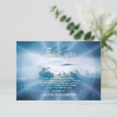 Beileid DANKEN IHNEN Dankeskarte (Stehend Vorderseite)