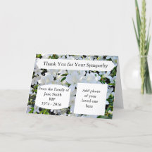 Beileid danken Ihnen kardiert personalisiertes