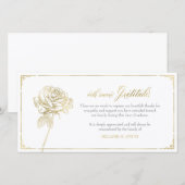 Beileid danken Ihnen zu kardieren, Denkmal, Dankeskarte (Vorne/Hinten)