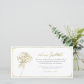 Beileid danken Ihnen zu kardieren, Denkmal, Dankeskarte (Stehend Vorderseite)