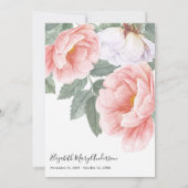 Beileid Dankeschön an Bereavement Floral Foto Dankeskarte (Rückseite)