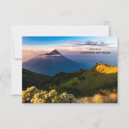 Beileid Dankeschön an die Gedenkfotografie Dankeskarte