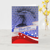 Beileid Dankeschön an die US Flagge Karte (Gelbe Blume)