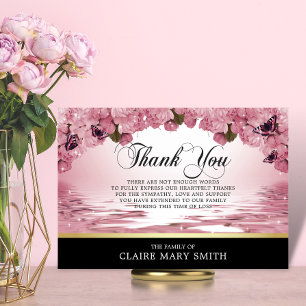 Beileid Dankeschön für die Beerdigung der Schmette Dankeskarte