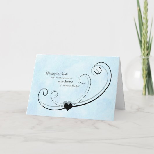 Beileid Dankeschön Karte / Schöne Soule (Vorderseite)