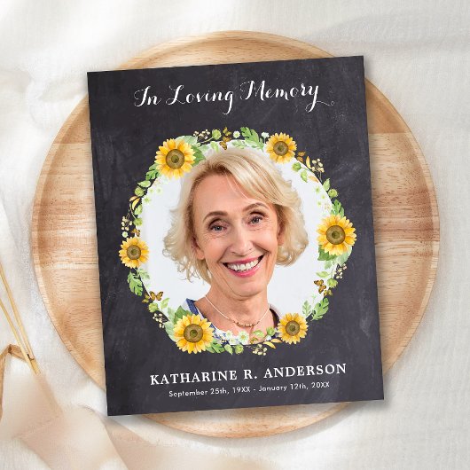 Beileid Dankeschön Karten Sonnenblumen Foto Beerdi