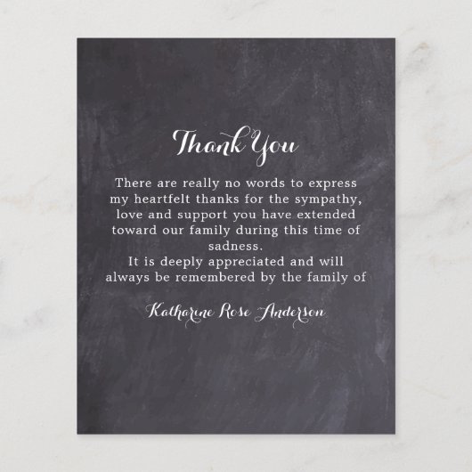 Beileid Dankeschön Karten Sonnenblumen Foto Beerdi (Rückseite)