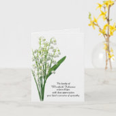 Beileid Dankeschön Lily vom Tal Karte (Gelbe Blume)
