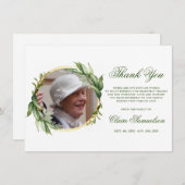 Beileid Dankeschön Memorial Greenerity FOTO Dankeskarte (Vorne/Hinten)