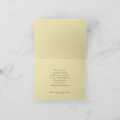 Beileid Dankeschön Note Card - Klassisch braun Dankeskarte (Innenseite)
