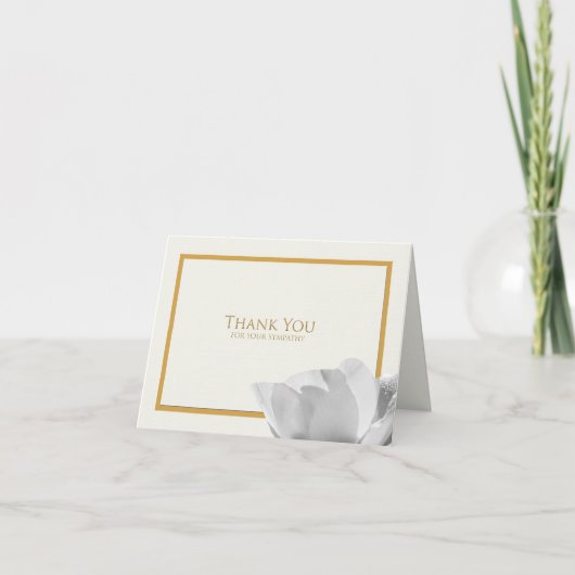 Beileid Dankeschön Note Card — Tulip Dankeskarte (Vorderseite)