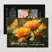 Beileid DANKT IHNEN Gedenkfeier FOTO Dankeskarte (Vorne/Hinten)