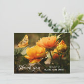 Beileid DANKT IHNEN Gedenkfeier FOTO Dankeskarte (Stehend Vorderseite)