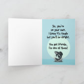 Beileid der Aufgliederung Karte (Innenseite)