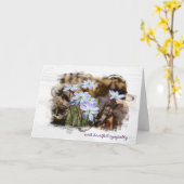 Beileid der FrühlingsWildblume Karte (Gelbe Blume)