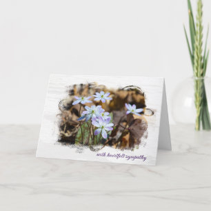 Beileid der FrühlingsWildblume Karte