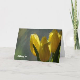 Beileid der Gelben Tulip-Blume Karte