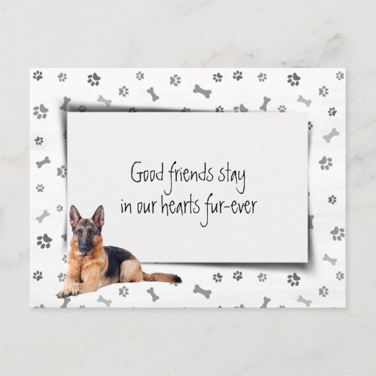 Beileid der Hirten Postkarte (Vorderseite)