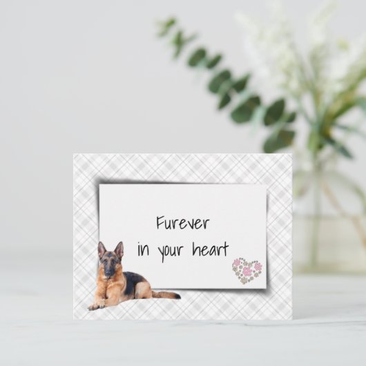 Beileid der Hirten Postkarte (Stehend Vorderseite)