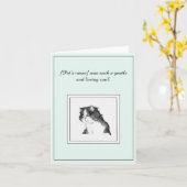 Beileid der Katze Faltkarte Karte (Gelbe Blume)