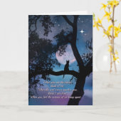 Beileid der Katze, Verlust der Katzen-Karte Karte (Gelbe Blume)