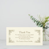 Beileid der Kunst-Deko-Art-1 danken Ihnen Dankeskarte (Stehend Vorderseite)