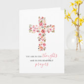 Beileid der religiösen Frauen | Gedanken & Gebete Karte (Gelbe Blume)