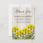 Beileid der rustikalen Dankbarkeit Dankeskarte (Vorderseite)