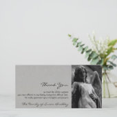 Beileid des Engels-2 danken Ihnen Foto-Karte Dankeskarte (Stehend Vorderseite)