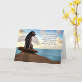 Beileid des Hauses Verlust eines Hundes Angel Wing Karte (Gelbe Blume)