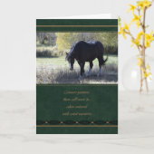 Beileid des Haustieres Verlust der Pferdekarte Karte (Gelbe Blume)