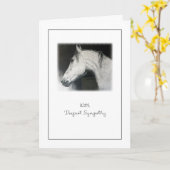 Beileid des Haustieres Verlust der Pferdekarte Karte (Gelbe Blume)