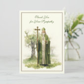 Beileid des katholischen Beileids Dankeskarte (Stehend Vorderseite)