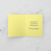 Beileid des Lebens Karte (Innenseite)